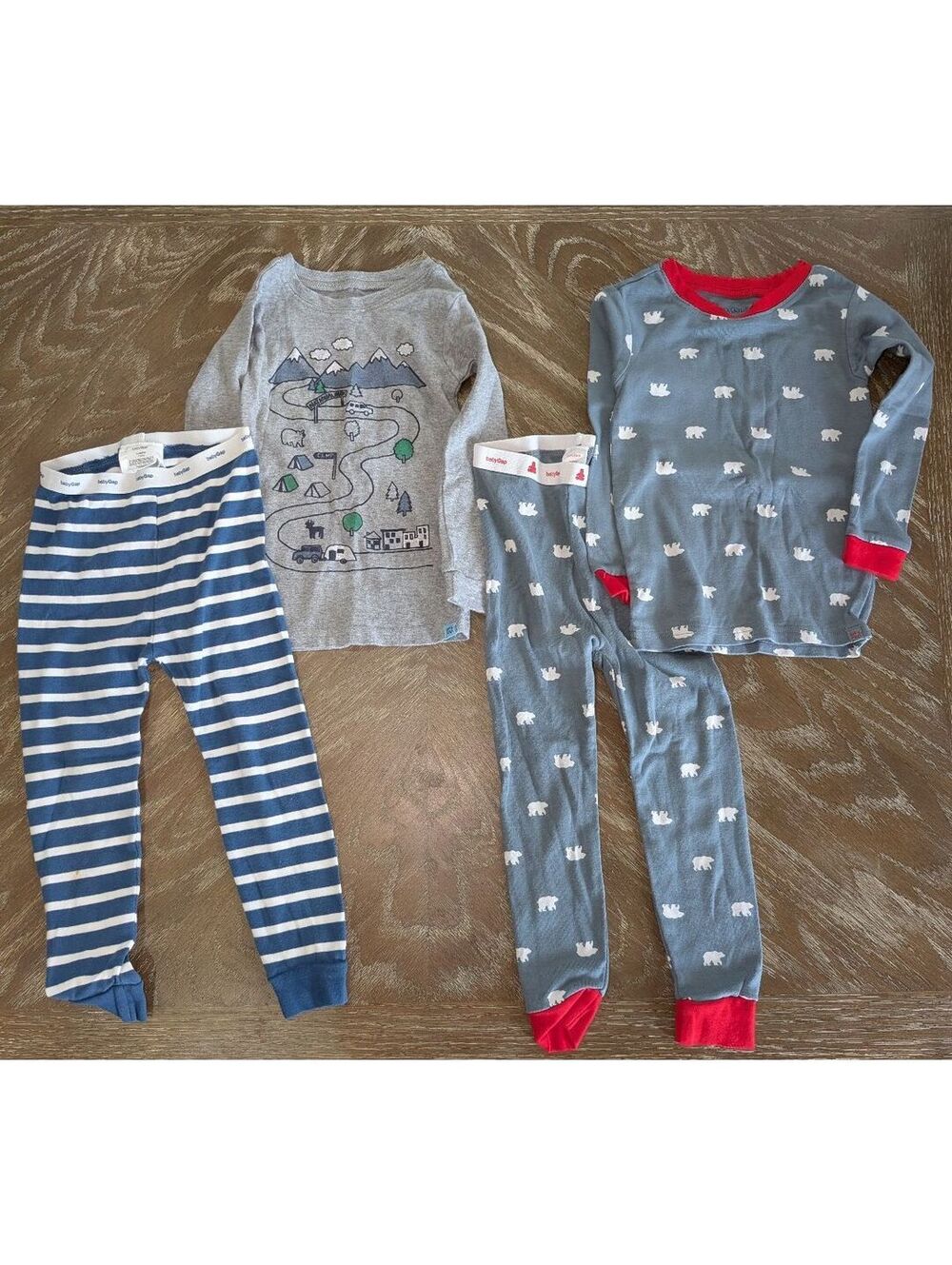 babyGap Kids Organic Cotton Pajama Lot 3T